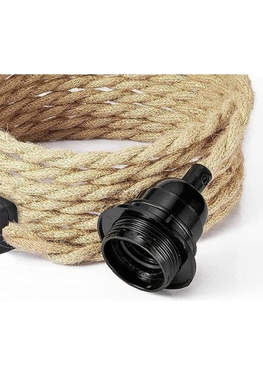 Metabagua Retro Ip Avize Kablosu Ampulsüz Ab Fişi Ofl2ı6 Açık Sarı