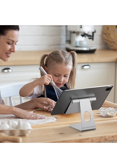 Cbtx P31 Evrensel Masaüstü Cep Telefonu Tablet Tutucu Braketi Ayarlanabilir Alüminyum Alaşımlı Stand - Siyah