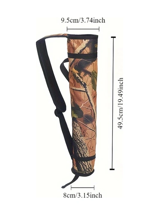 Elmpaly Siyah Yumuşak Askılı Ve Bel Klipsli Ayarlanabilir Ok Yatağı Outdoor Antrenman Siyah