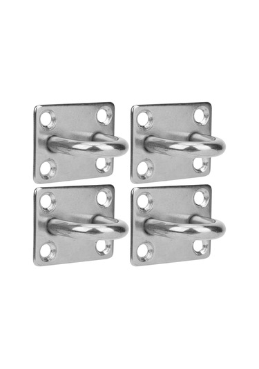 Geeksen Stainless Steel Gövde Takımı - Tavan Fanı, Sandık, Hamak, Yoga İpi İçin Dayanıklı Asma Kanca - 4 Adet Diğer