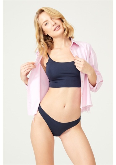 Basic Lazer Kesim Tanga Külot 7'li Paket - 2 Renkli-5 Çok Renkli