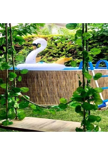80 Cm X 6 Metre Hasır Kamış Dekarasyon Bahçe Çiti Balkon Çiti