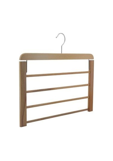 Nyn Ahşap Katlı Pantolon Askısı Bej