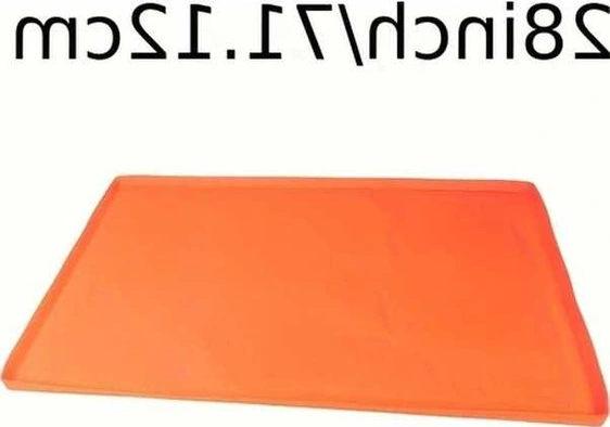 Trendooze 28in Turuncu Silikon Bbq Mat, 356 C Isıya Dayanıklı Kaymaz Izgara Altlığı