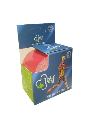 Raj Kinesio Tape  Sporcu Bandı Kırmızı 5 M x 5 CM