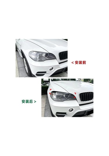 Bmw X5 E70 30ı 30ı 35d 35ı 40d 48ı 50ı M50d X5m Ön Far Kaşları Göz Kapağı Kapağı 2x 2008201010 2011 2012 2013