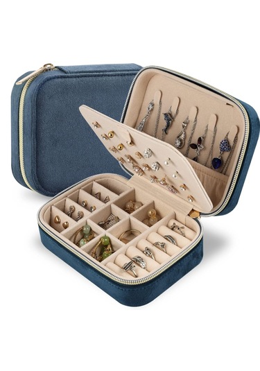 Mdl1-kadife Lcvert Takı Kutusu Yeni Tasarım Fermuarlı Düzenleyici