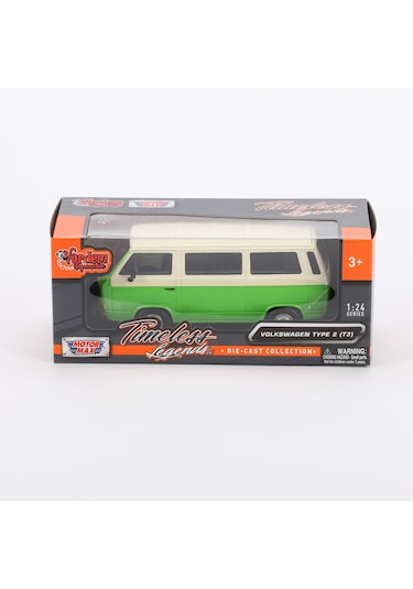 Motormax 1:'24 Ölçek Vw Type 2 T3 Diecast Model Araba Yeşil