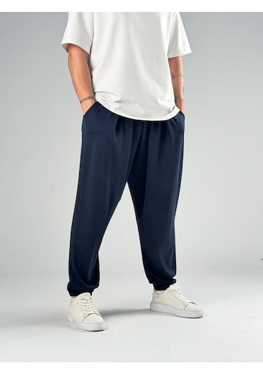 Cocopelli Pileli Lacivert Erkek Jogger Pantolon Coc2857