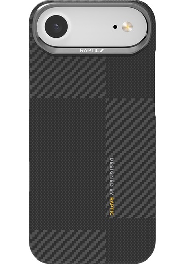 Iphone Uyumlu 17 Air Kılıf M-safeli 600d Metal Kamera Çerçeveli Raptic Aramid Fiber Geotik Serisi Siyah