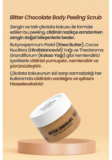 W-Lab Cosmetics Bitter Chocolate Body Peeling Scrub 250 Ml