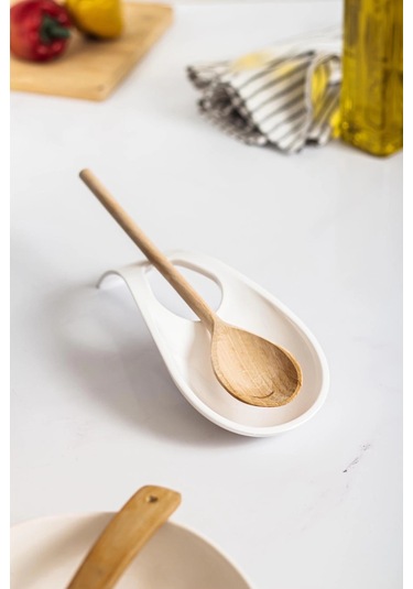 Akrilik Beyaz Tezgah Üstü Kirli Kaşıklık & Kepçe Altlığı Çok Renkli