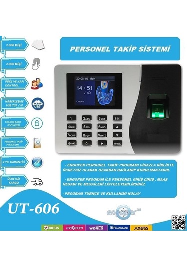 KARTLI VEYA PARMAKİZİ İLE PERSONEL TAKİP SİSTEMİ PROGRAM DAHİL