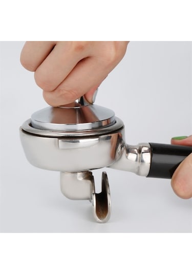 Paslanmaz Çelik Masif Ahşap Kulp Kahve Preslenmiş Toz Çekiç