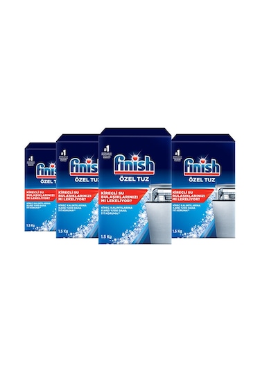 Finish Bulaşık Makinesi Özel Tuz 1500 Gr x 4