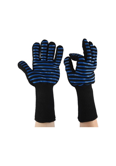 Gajeena Kırmızı Alev Silikon Isıya Dayanıklı Eldiven: Mutfak, Barbekü, Fırın, Mikrodalga İçin 500 C'de Isı Engelleyici, Kayganlık Önleyici, Her İkisi İçin Uygun Çok Renkli