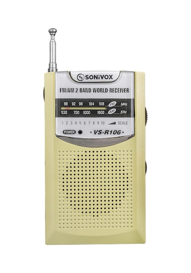 Sonivox VS-R106 Mini FM Radyo Gold