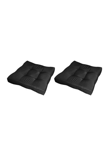 Suntek Magideal Sandalye Koltuk Pedi Minderi Kapalı Açık Yemek Siyah