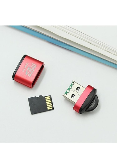 Mor Vaorlo Usb2.0 Mini Kart Okuyucu 480mpbs Hızlı İletim Yüksek Bilgisayar Pc Laptop Için Uyumlu Yüksek Hızlı