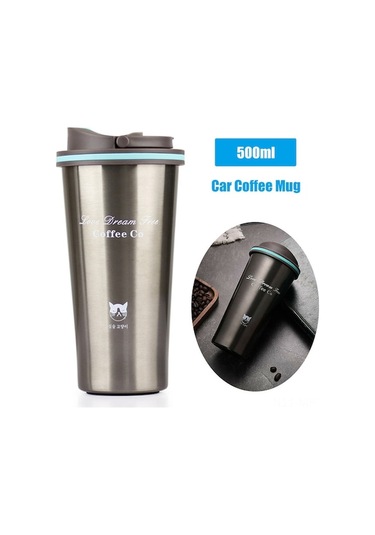 500ml Paslanmaz Çelik Seyahat Termosu - Sızdırmaz, Taşınabilir, Araç Tutucu Uyumlu Diğer Diğer