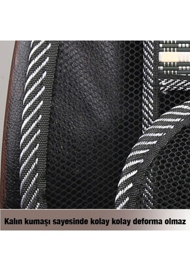 Oto Koltuk Minderi Bambu Bel Destekli Ergonomik Terletmez Üniversal Fa1-625 1 Adet