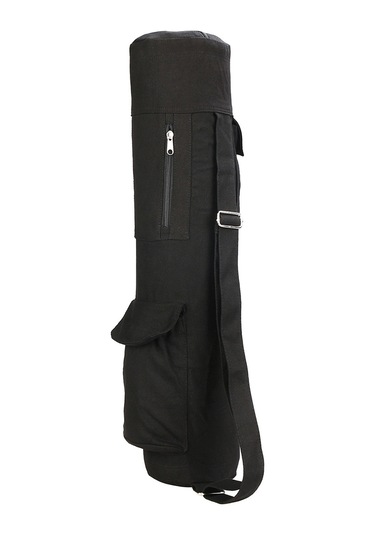 Ranyeek Kanvas Matara Taşıma Çantası - Çok Amaçlı Yoga Aletleri Çantası 69 16 16cm, 300g Siyah