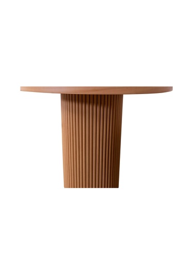 Arya Yuvarlak Ahşap Bohem Masa 90x90 Naturel