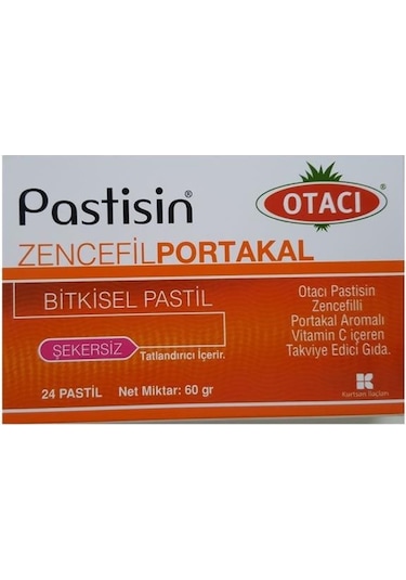 Otacı Pastisin Zencefil-Portakal 24 Pastil 60 Gr