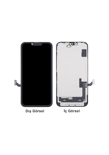 Teknonet Apple Uyumlu iPhone 14 Oled Lcd+dokunmatik+çıtalı - Siyah
