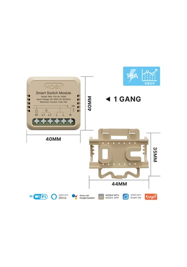 Teltree Tayu Wifi Akıllı Anahtar Modülü Tek Yönlü 16a Metreli - Alexa/google Uyumlu, Zamanlayıcı Ve Uzak Kumanda İle Ev Otomasyonu