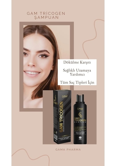 Gam Tricogen Uzama Etkili Dökülme Şampuan 275 ML