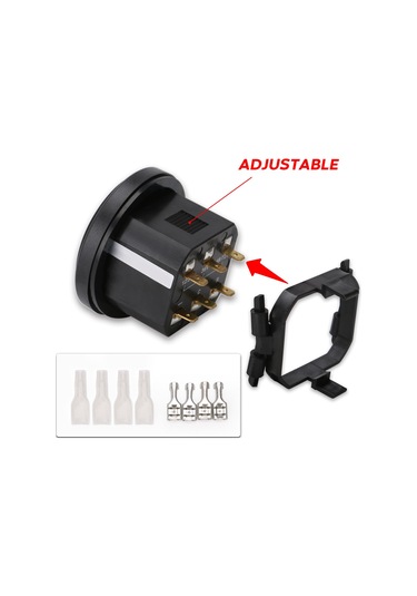 Led Pil Göstergeli Dijital Lcd Saat Ölçer 12v 24v 36v K16487