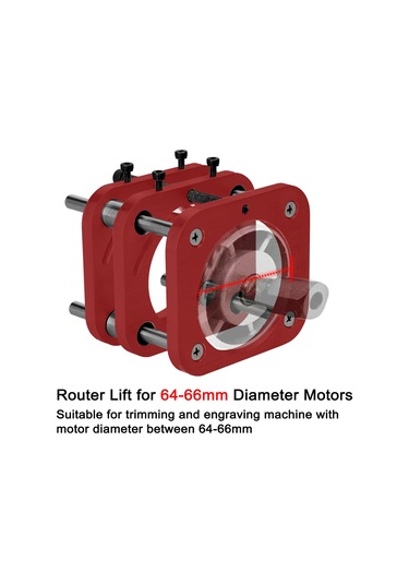 Tenfowee Alüminyum Router Masa Tabanı - 51mm Manuel Yükseklik Ayarı - 4 Pençe Sabitleme - Ahşap İşleme Uyumlu
