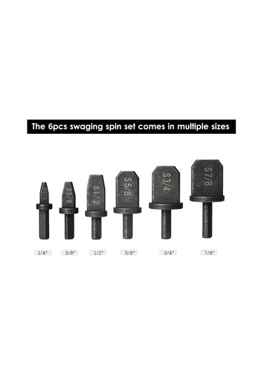 Jeemson 6'lı Elektrik Matkap Uyumlu Bakır Boru Genişletici Seti - Klima Ve Soğutma Sistemleri İçin Genişletme Aracı