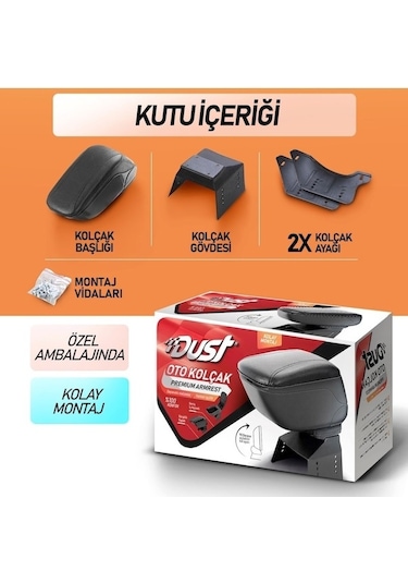 Tiger Marketing Tüm Araçlara Uyumlu Deri Sürgülü Kolçak