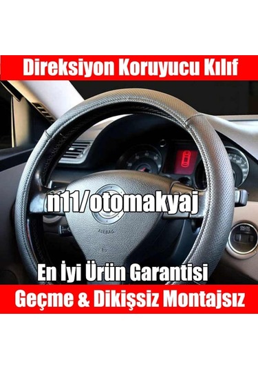 Audi A3 Sportback 2006-2012 Oto Direksiyon Kılıfı Geçme Dikişsiz