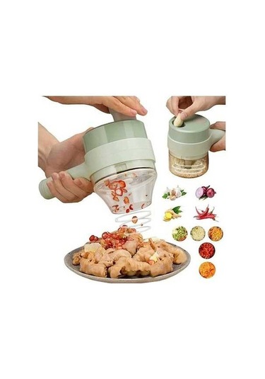 Ulzyvf Createtech Yeşil Sebze Kablosuz El Doğrayıcısı Ambition 4 1 Xb - Pratik Mutfak Yardımcısı Yeşil/ Yeşil