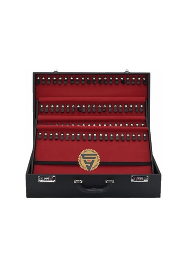 Kuyumcu Tespih Takı Taşıma Ve Saklama Çantası 100'lü Siyah