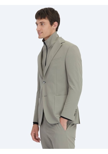 Vizon Düz Takım Elbise Vizon