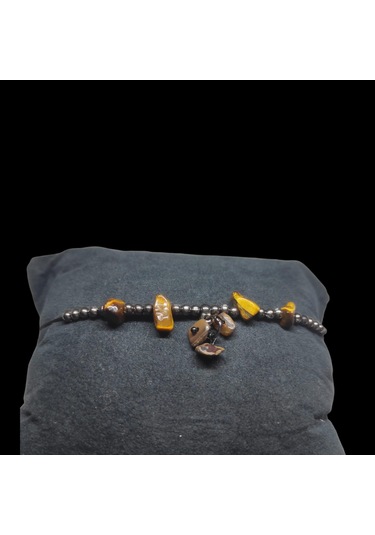 Kaplan Gözü Taşı Halhal Doğal Taş Bileklik Hal Hal Ayarlanabilir İpli Kahverengi Kristalize Kırık Taş Şifalı Halhal Bileklik Kahverengi Kaplan Gözü Taşı Halhal Doğal Taş Bileklik Hal Hal Ayarlanabilir İpli Kahverengi Kristalize Kırık Taş Şifalı Halhal Bileklik Kahverengi