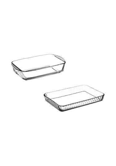 Paşabahçe 2'li Dikdörtgen Fırın Tepsi Seti Borcam 159075