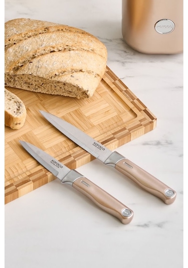 Karaca  Mastermaid 6 Parça Bıçak Seti Mineral Gold