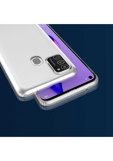 Adige Samsung Galaxy Uyumlu M21 Kılıf Kamera Korumalı Süper Silikon