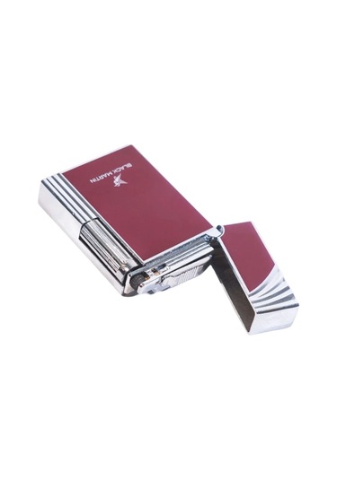 Black Martin Soft Flame Bordo-gümüş Metal Çakmak - Tr9294