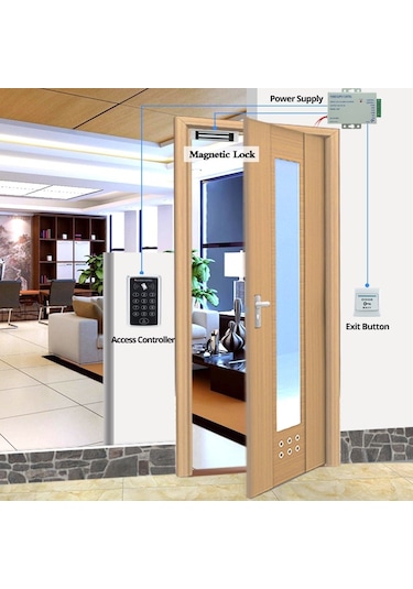 Rfıd Şifreli Kapı Kilidi - Koruyucu Kapak - Adaptör - 30 Tag N11.509