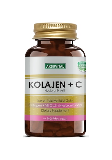 Kolajen + C Vitamini & Hyaluronik Asit 60 Tablet