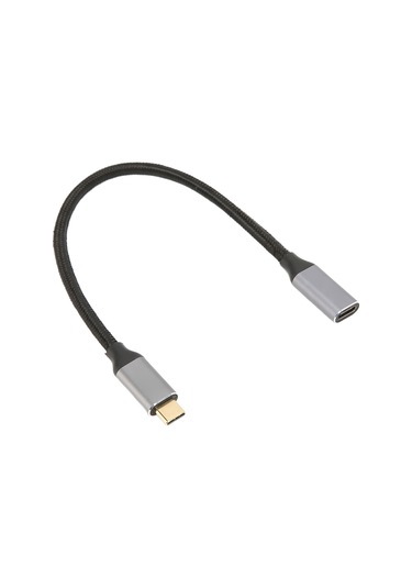 Springsun Usb-c Gen 2 Uzantı Kablosu Erkek-bay - 100w Şarj, 10gbps Veri, 4k 60hz Video, E-marker Çipi, 0.25m Nilon, Alüminyum