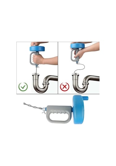 Ganzhoushop Tuvalet Temizleme Piston Mutfak Metre Lavabo Kanalizasyon El Drenaj Borusu Banyo Araştırmak Araçları Açıcı 5/7/10 10m Rq