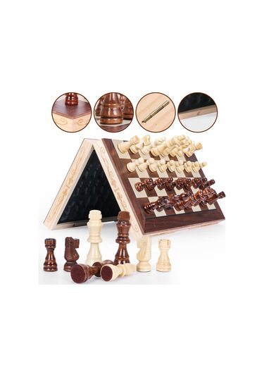 Jl Manyetik Satranç Ve Dama Seti Masa Oyunları, Ahşap