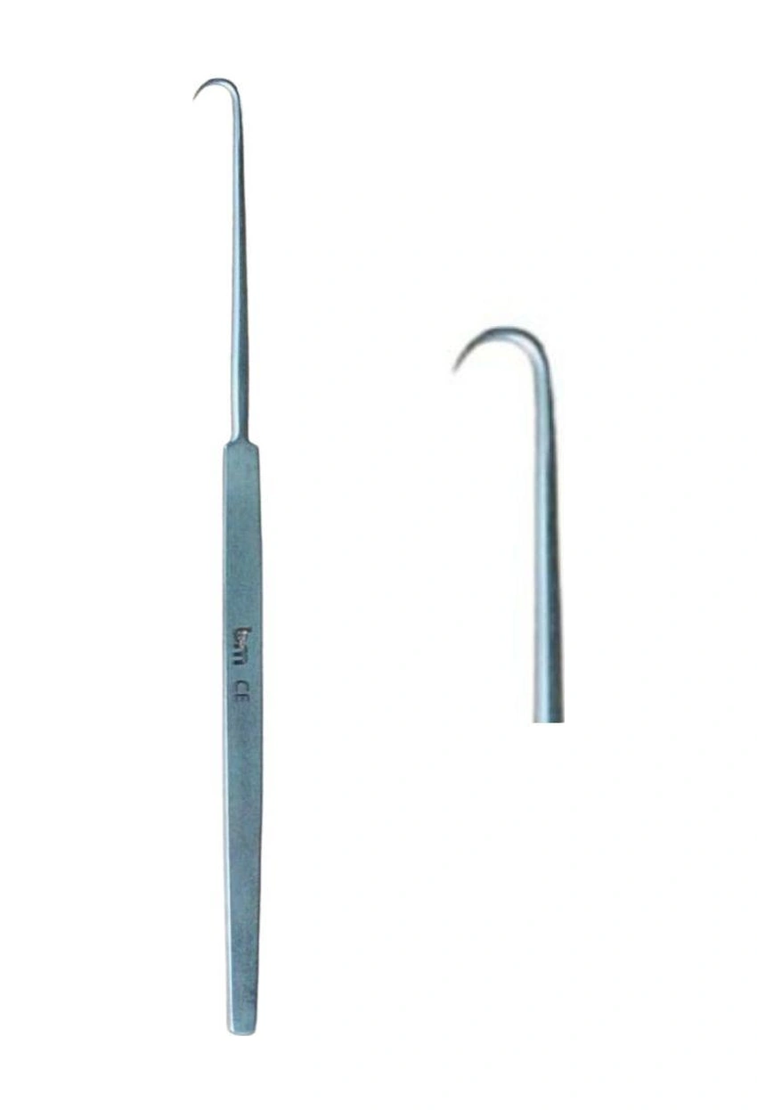 Cushing Dura Sinir Kancası Keskin El Ekartörü 6.2inç Sinir Kanca Retraktörü Mikrocerrah El Aletleri Çok Renkli